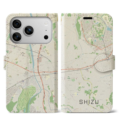 【志津（千葉県）】地図柄iPhoneケース（手帳タイプ）