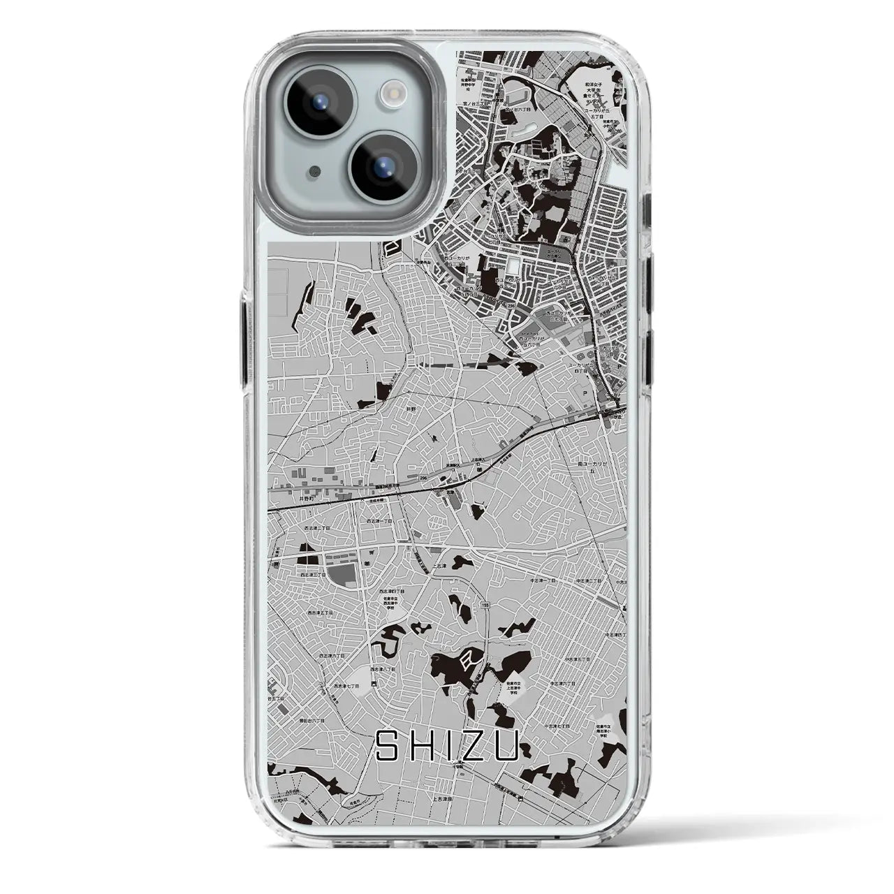 【志津（千葉県）】地図柄iPhoneケース（MagSafeタイプ）
