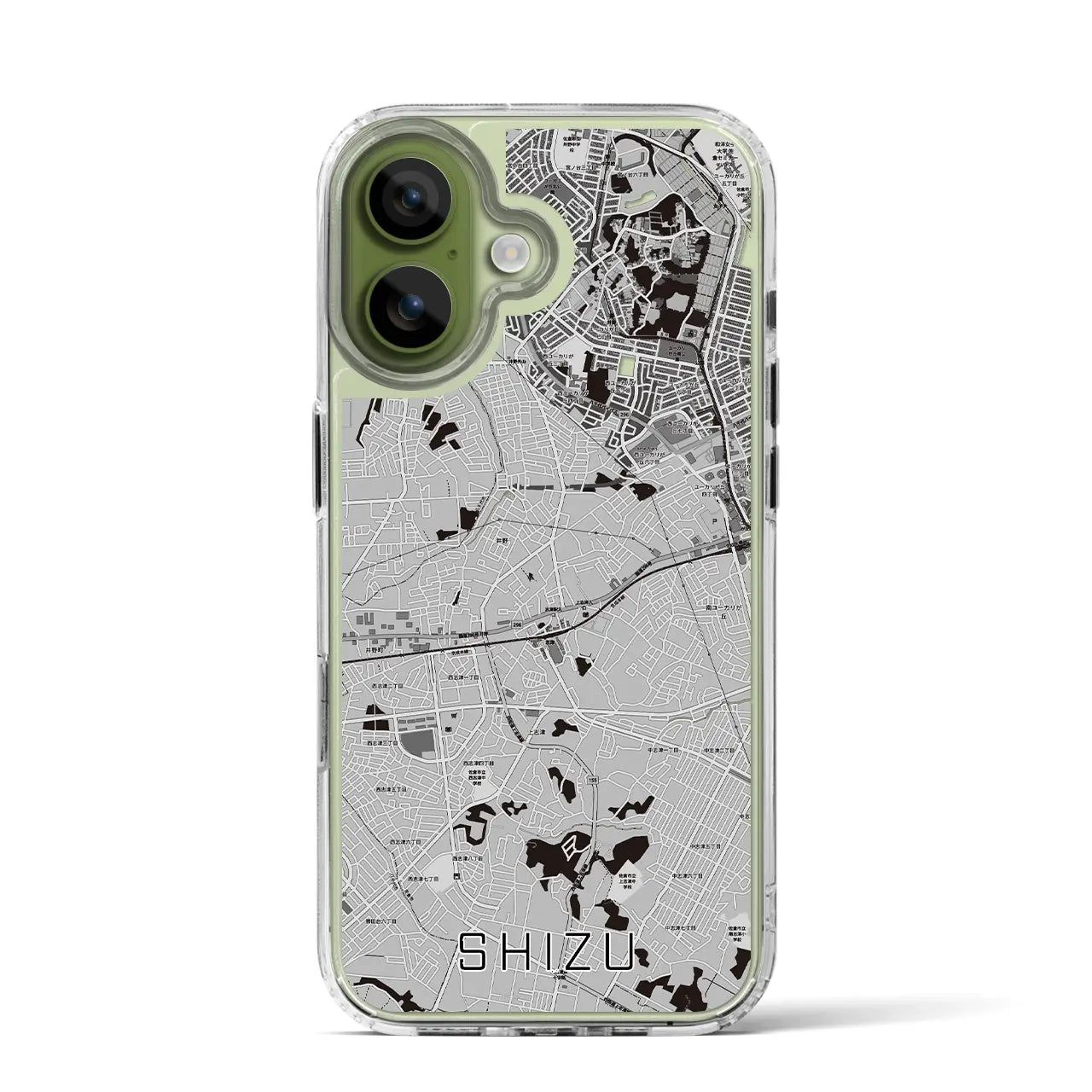 【志津（千葉県）】地図柄iPhoneケース（MagSafeタイプ）