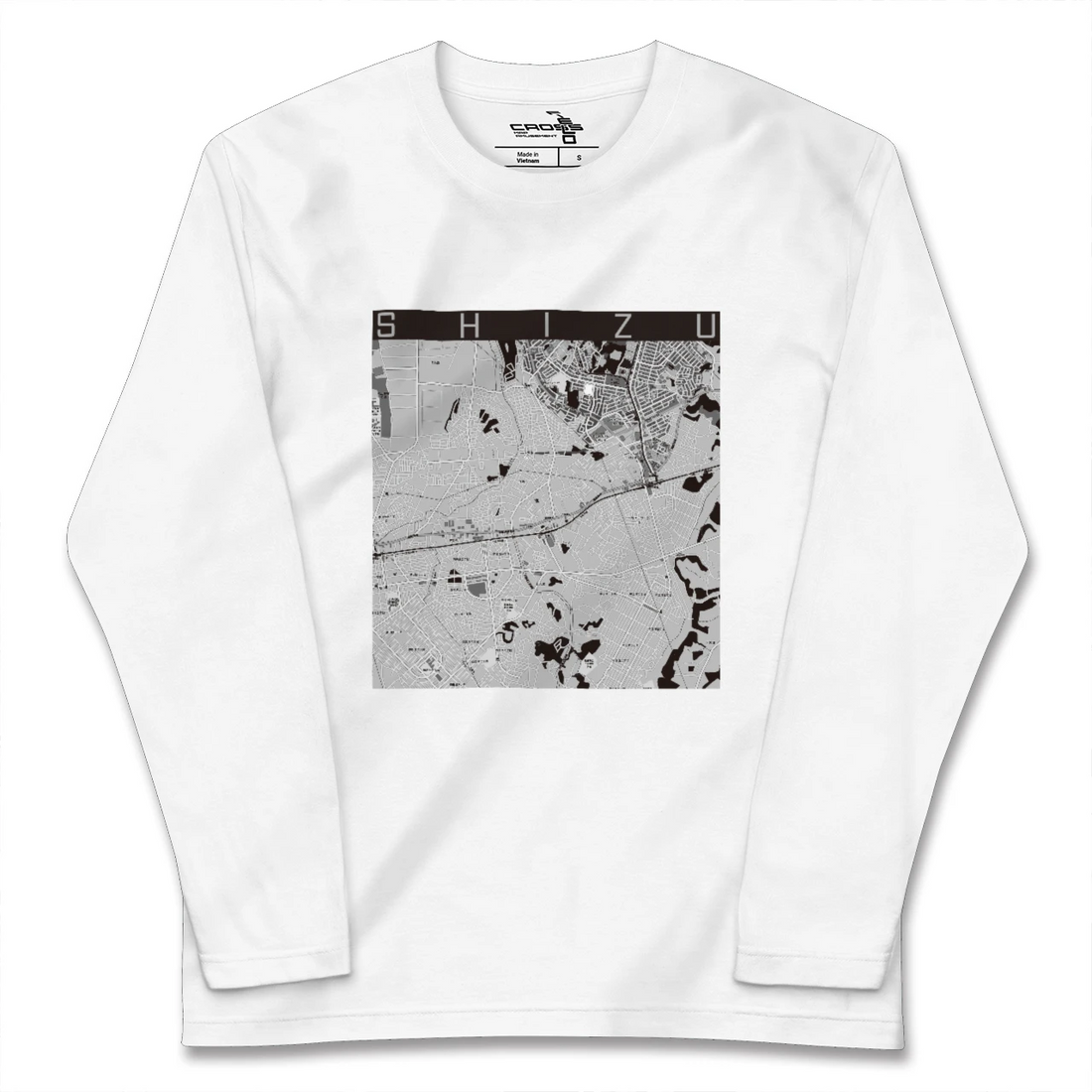 【志津(千葉県)】地図柄ロングスリーブTシャツ