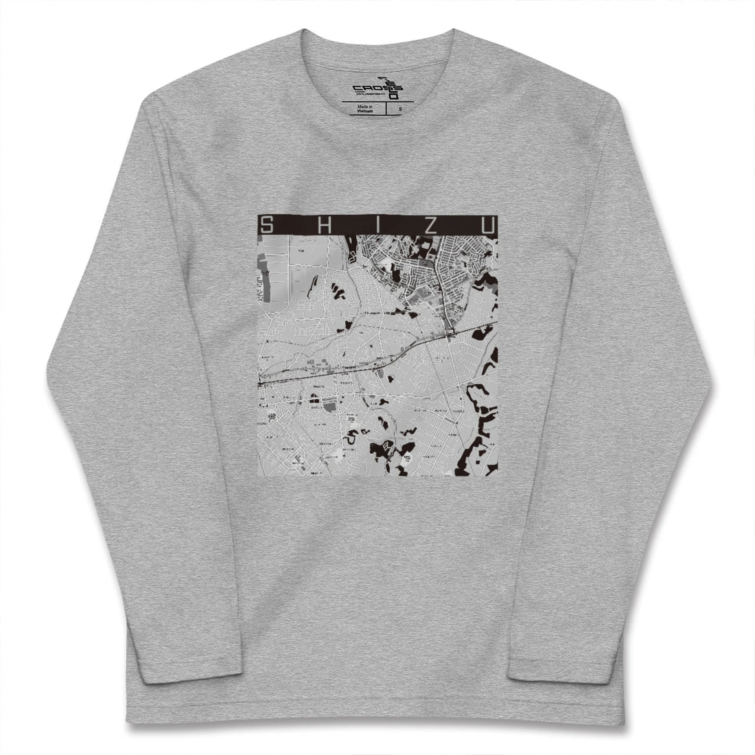 【志津（千葉県）】地図柄ロングスリーブTシャツ