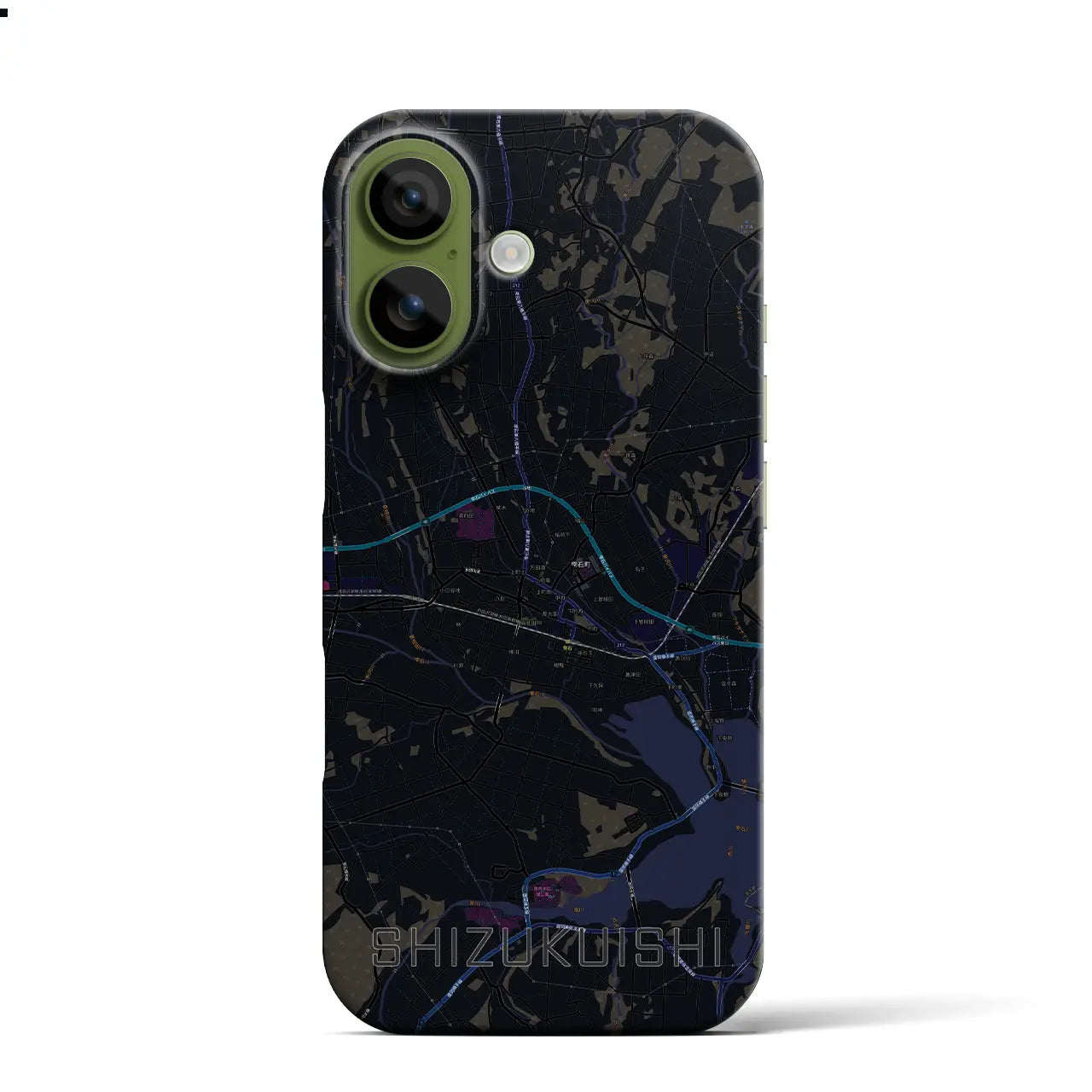 【雫石（岩手県）】地図柄iPhoneケース（バックカバータイプ）