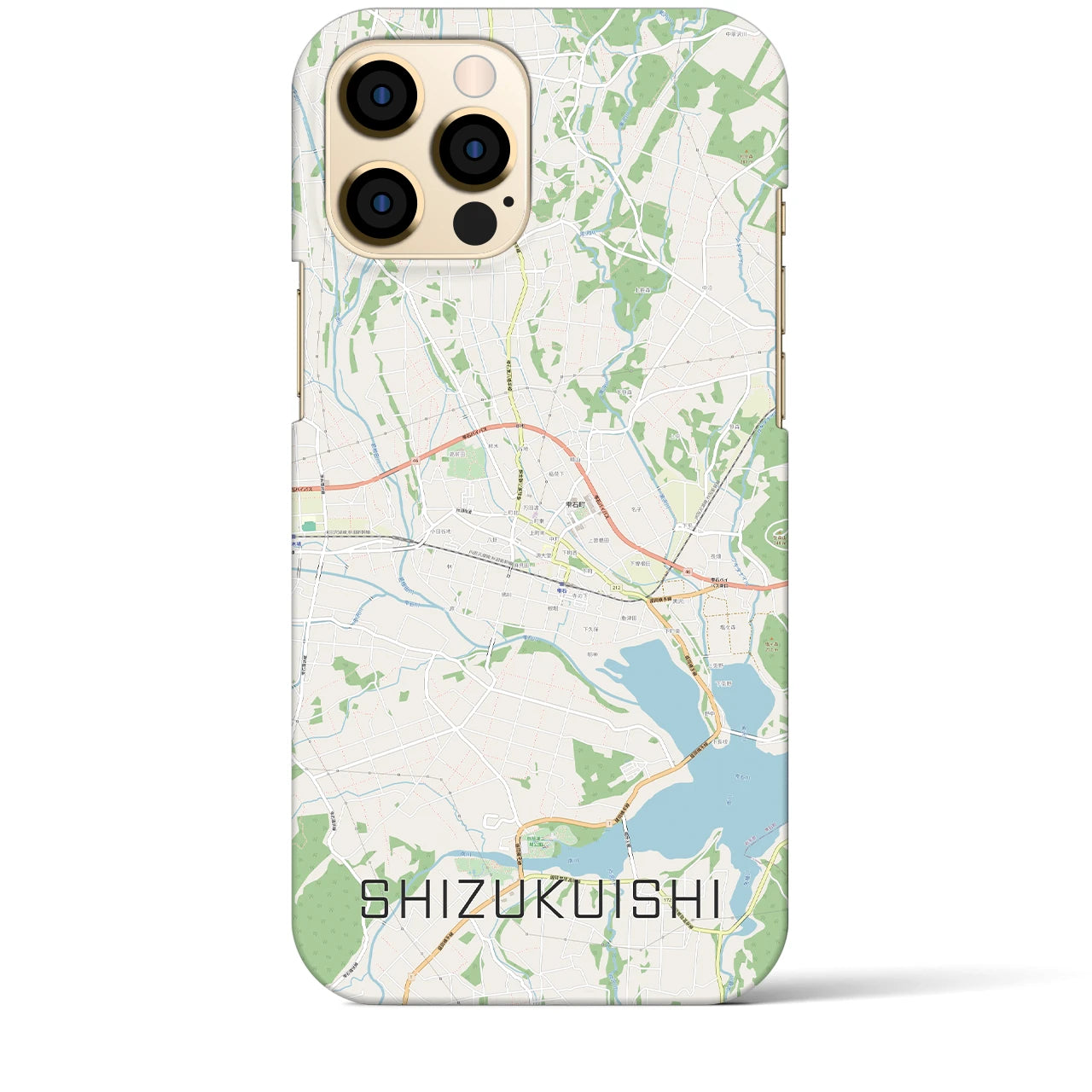 【雫石（岩手県）】地図柄iPhoneケース（バックカバータイプ）