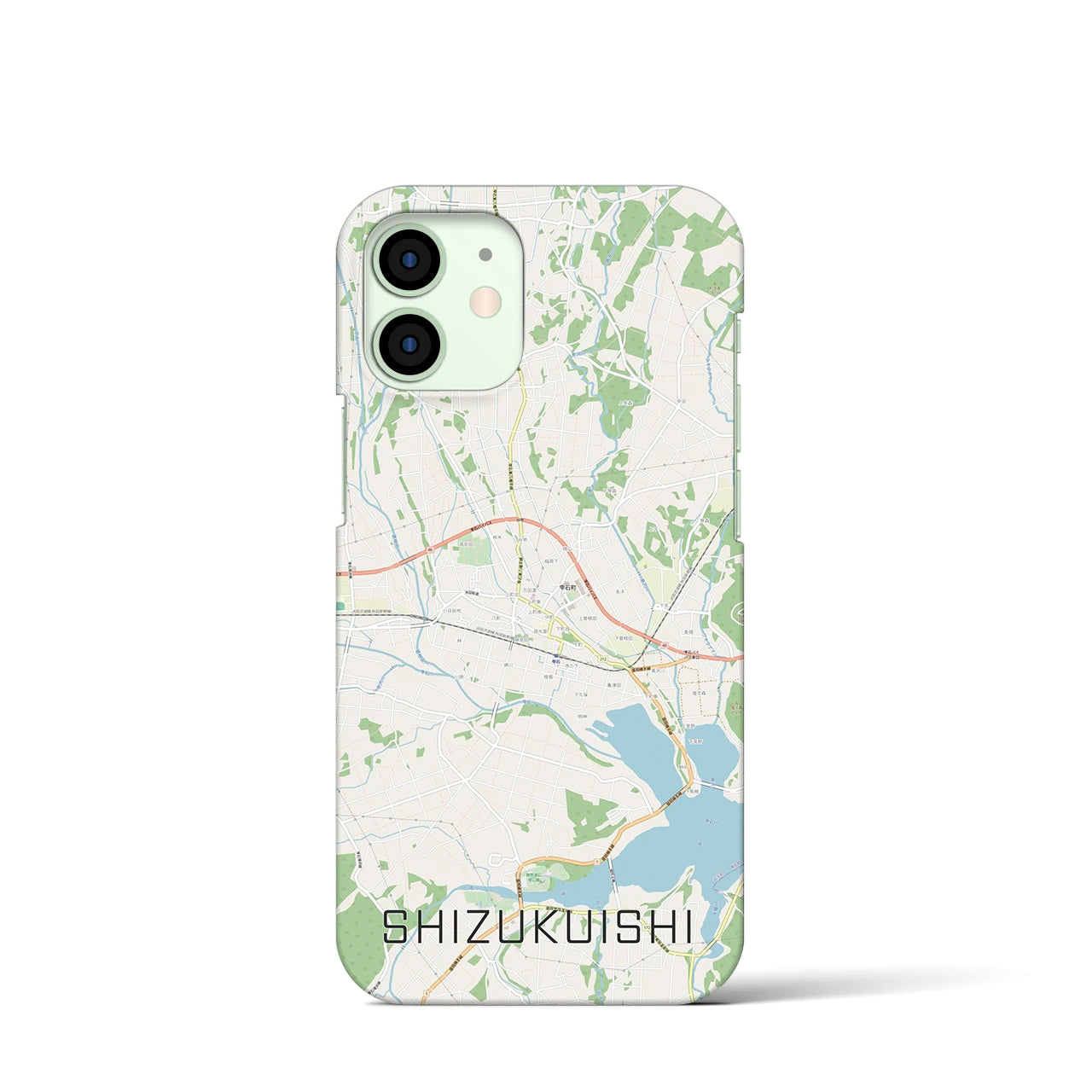 【雫石（岩手県）】地図柄iPhoneケース（バックカバータイプ）