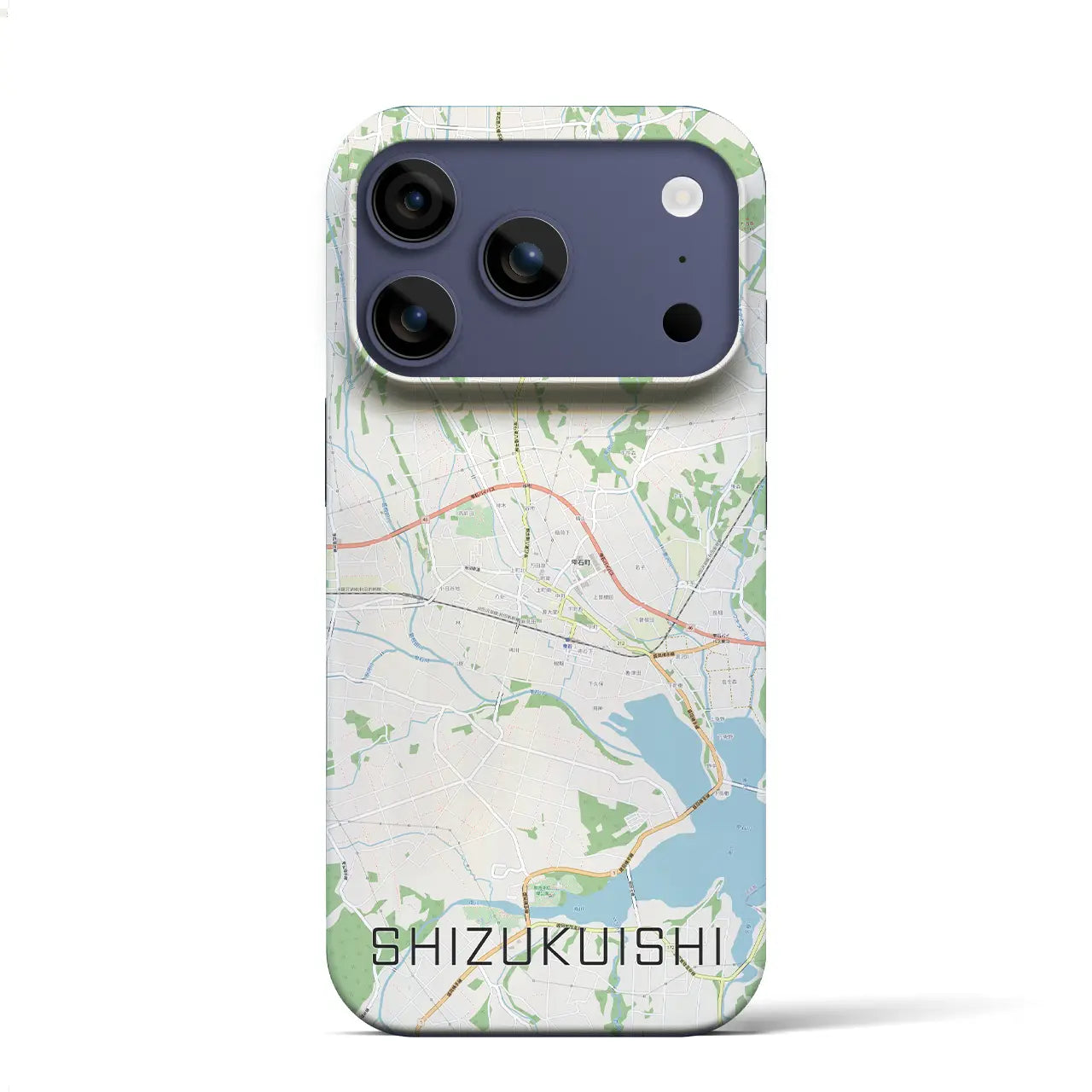 【雫石（岩手県）】地図柄iPhoneケース（バックカバータイプ）