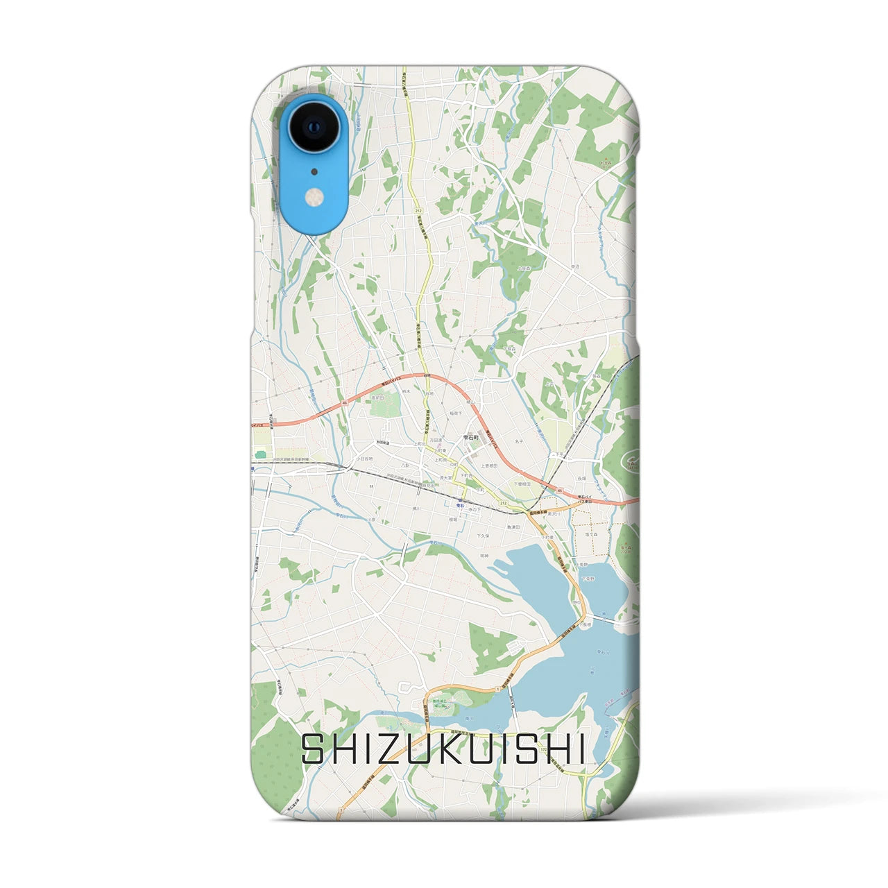 【雫石（岩手県）】地図柄iPhoneケース（バックカバータイプ）