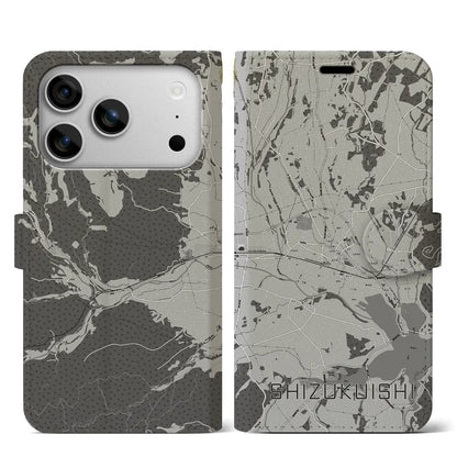 【雫石（岩手県）】地図柄iPhoneケース（手帳タイプ）