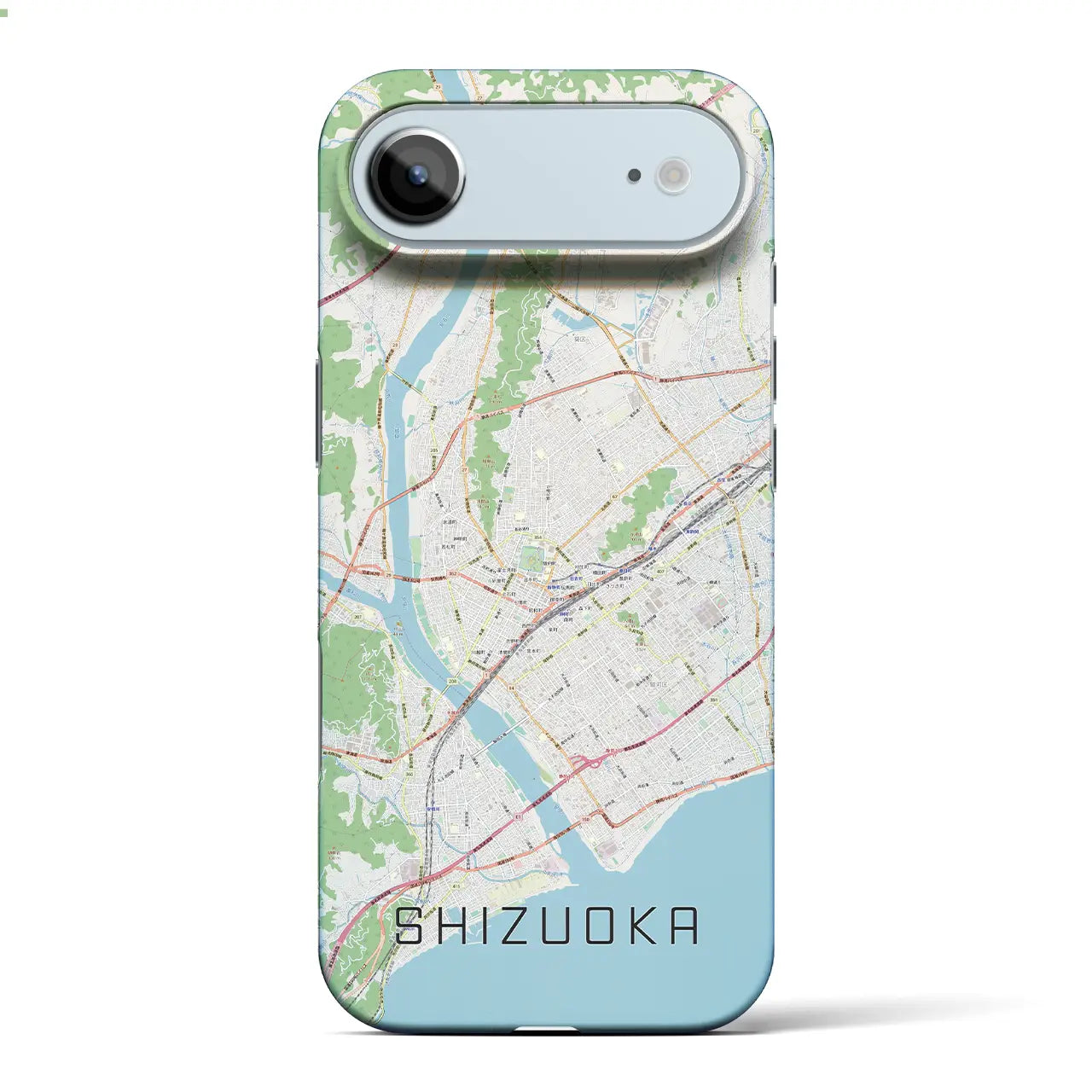 【静岡（静岡県）】地図柄iPhoneケース（バックカバータイプ）