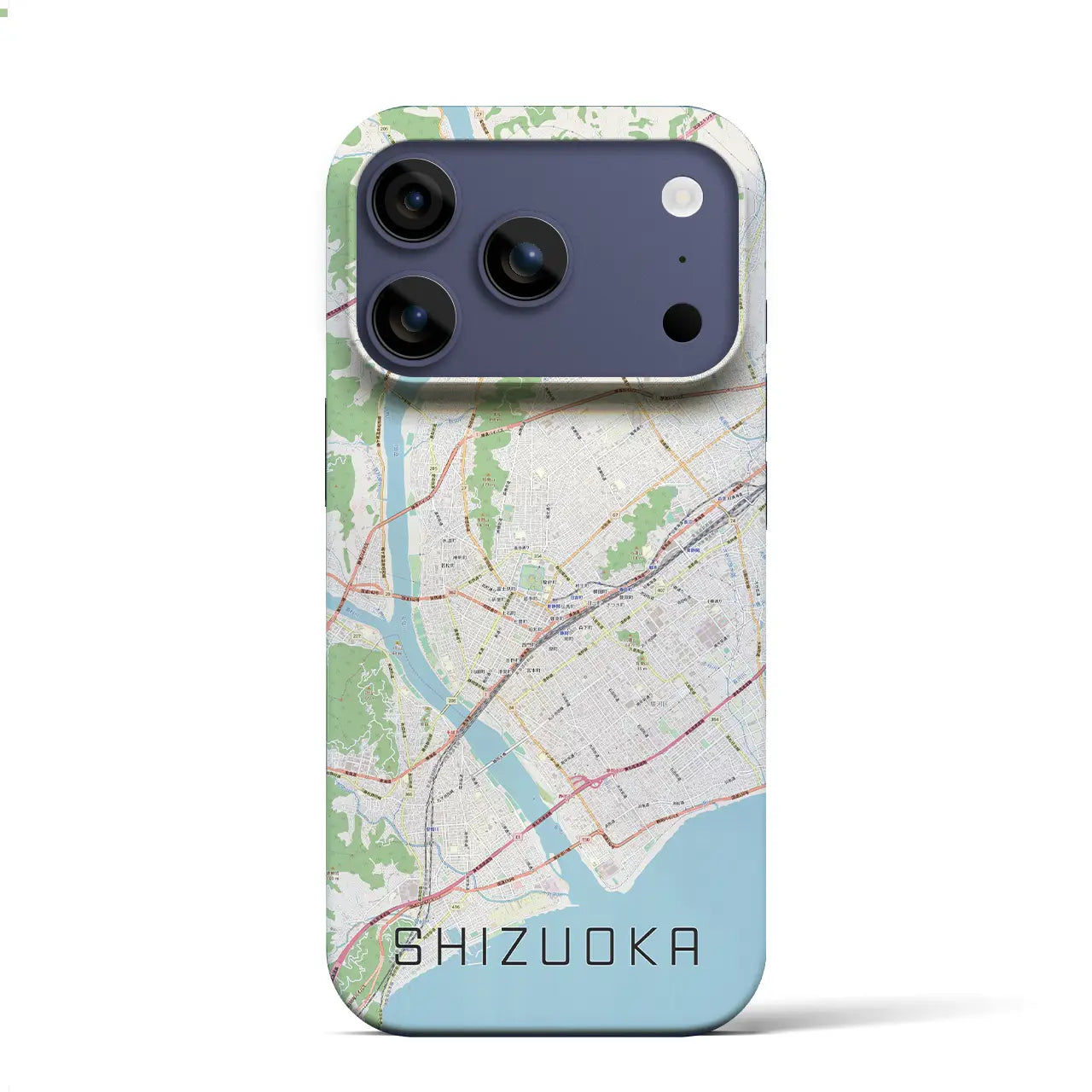 【静岡（静岡県）】地図柄iPhoneケース（バックカバータイプ）