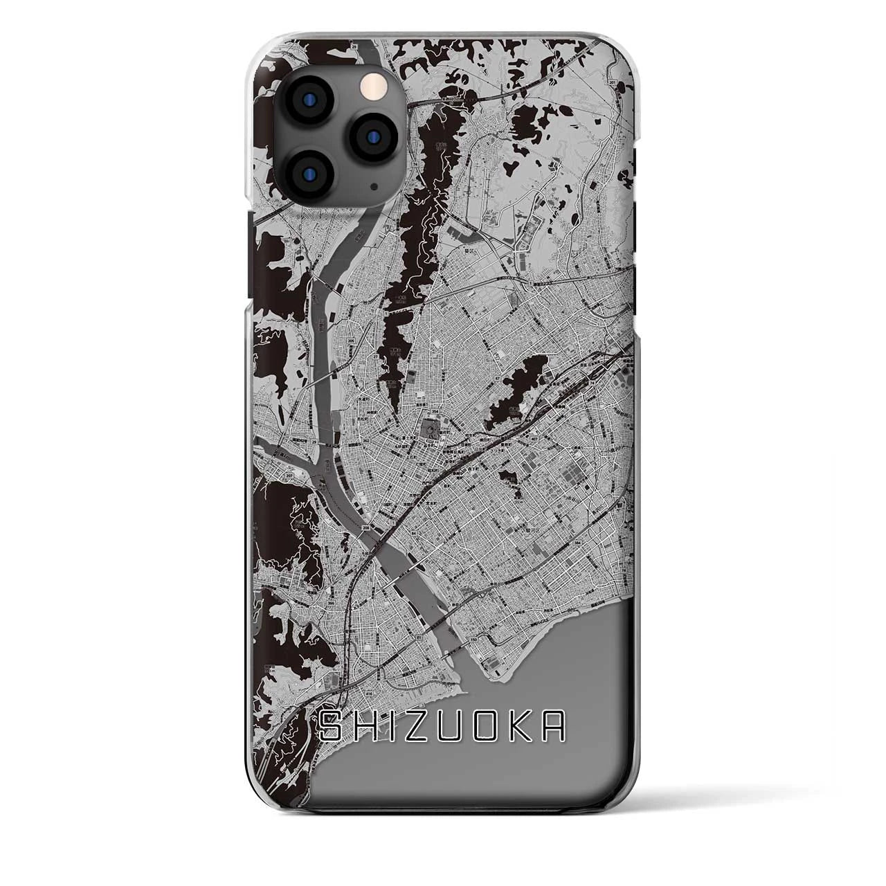 【静岡（静岡県）】地図柄iPhoneケース（クリアタイプ）