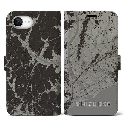 【静岡（静岡県）】地図柄iPhoneケース（手帳タイプ）