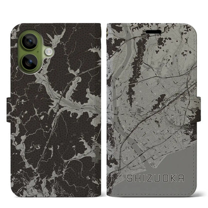 【静岡（静岡県）】地図柄iPhoneケース（手帳タイプ）