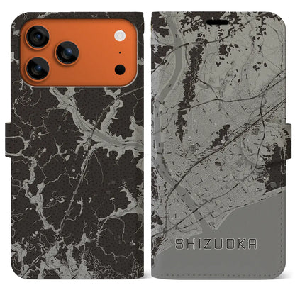 【静岡（静岡県）】地図柄iPhoneケース（手帳タイプ）