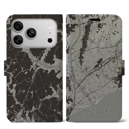 【静岡（静岡県）】地図柄iPhoneケース（手帳タイプ）