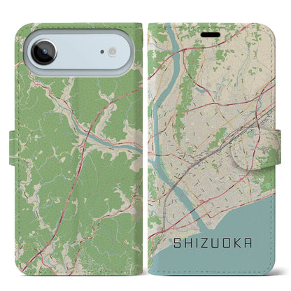 【静岡（静岡県）】地図柄iPhoneケース（手帳タイプ）