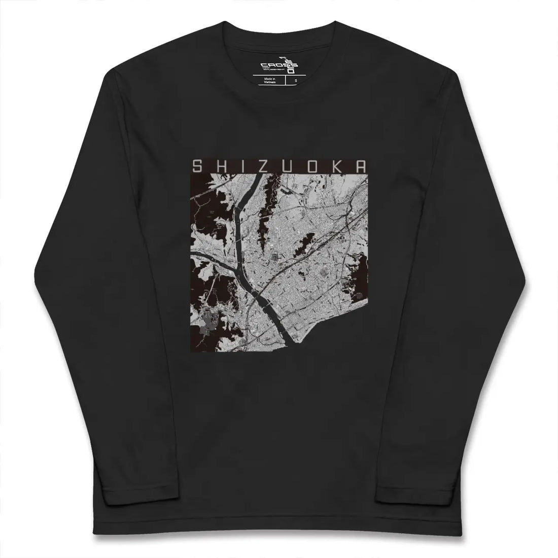 【静岡（静岡県）】地図柄ロングスリーブTシャツ
