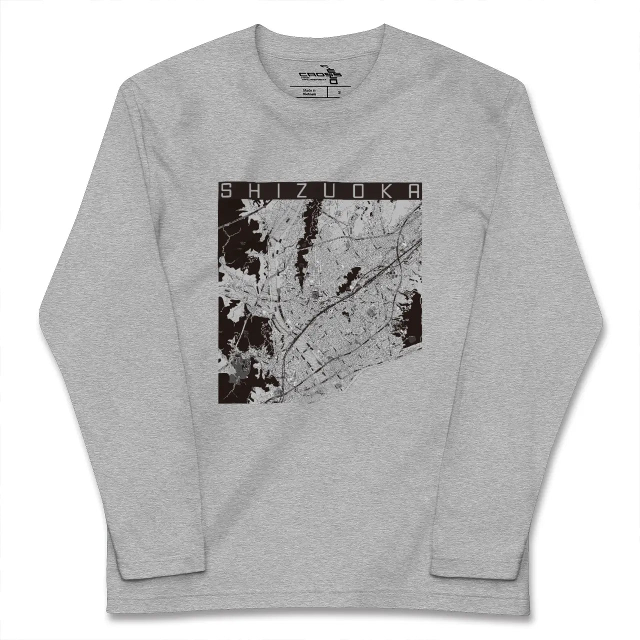 【静岡（静岡県）】地図柄ロングスリーブTシャツ
