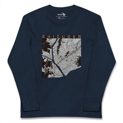 【静岡（静岡県）】地図柄ロングスリーブTシャツ