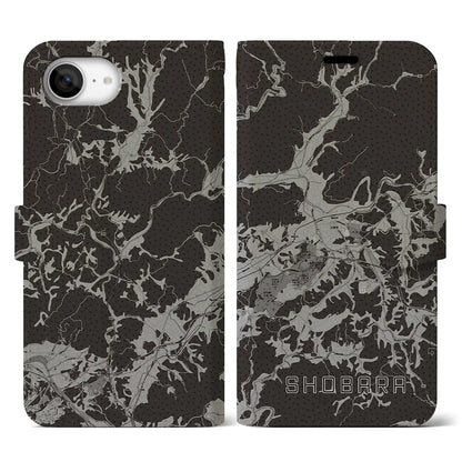 【庄原（広島県）】地図柄iPhoneケース（手帳タイプ）