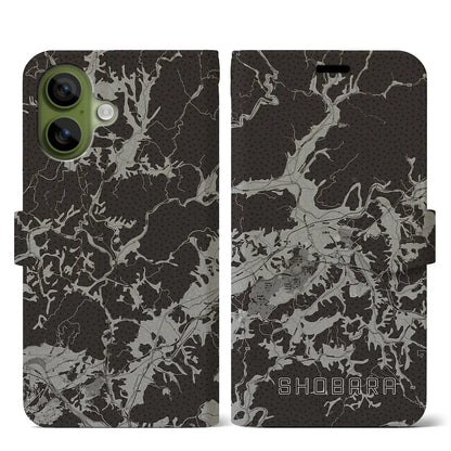 【庄原（広島県）】地図柄iPhoneケース（手帳タイプ）