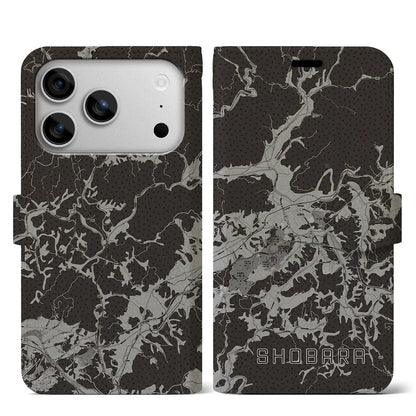 【庄原（広島県）】地図柄iPhoneケース（手帳タイプ）