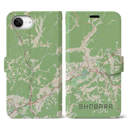 【庄原（広島県）】地図柄iPhoneケース（手帳タイプ）