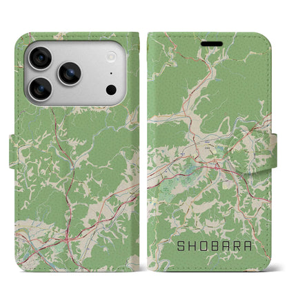 【庄原（広島県）】地図柄iPhoneケース（手帳タイプ）