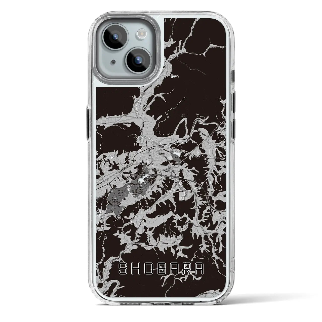 【庄原（広島県）】地図柄iPhoneケース（MagSafeタイプ）