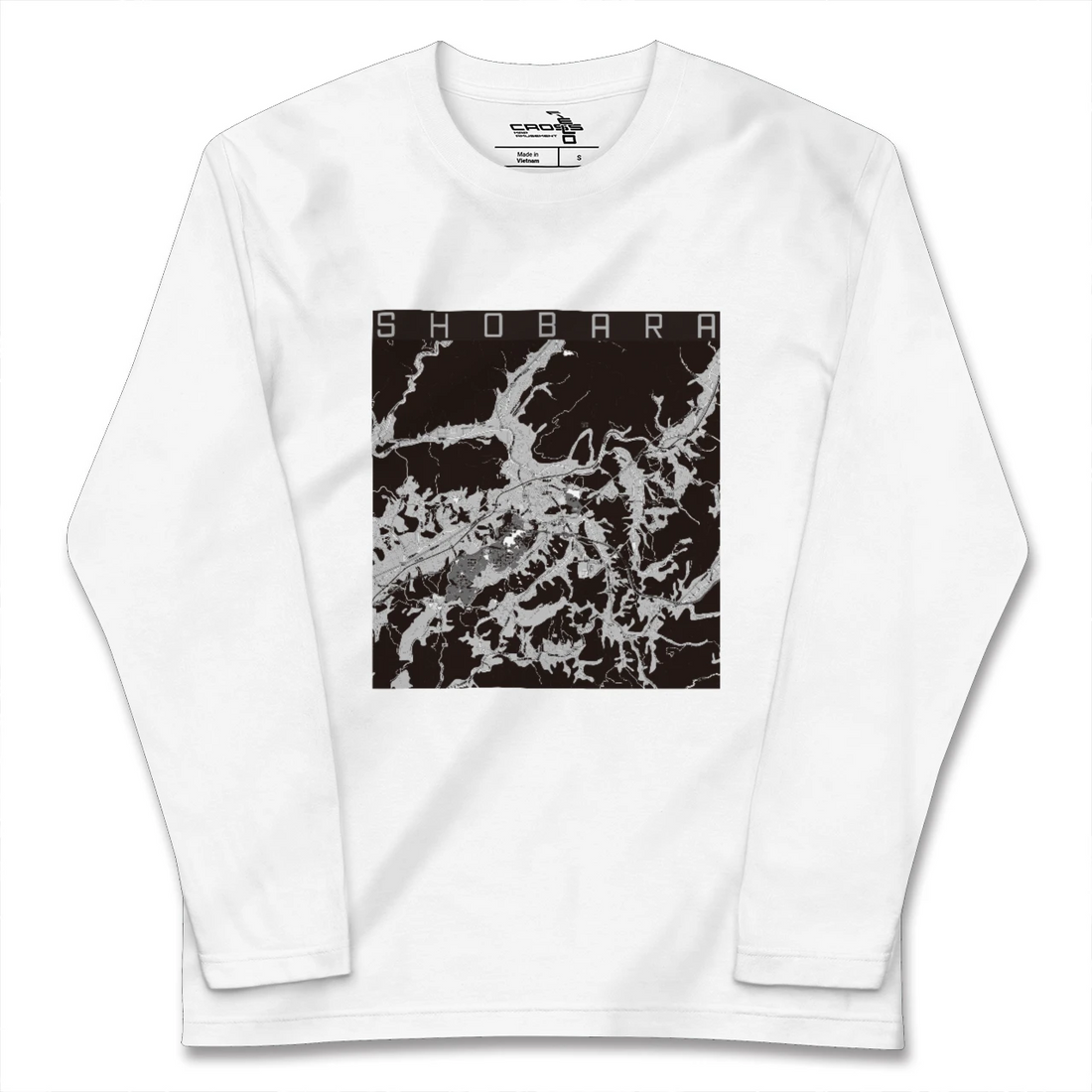 【庄原(広島県)】地図柄ロングスリーブTシャツ