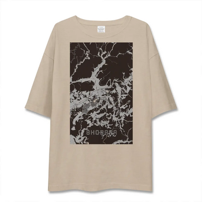 【庄原（広島県）】地図柄ビッグシルエットTシャツ