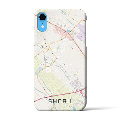 【菖蒲（埼玉県）】地図柄iPhoneケース（バックカバータイプ）