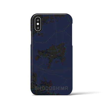 【小豆島（香川県）】地図柄iPhoneケース（バックカバータイプ）