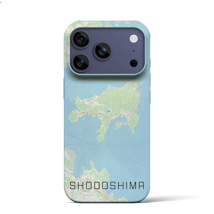 【小豆島（香川県）】地図柄iPhoneケース（バックカバータイプ）