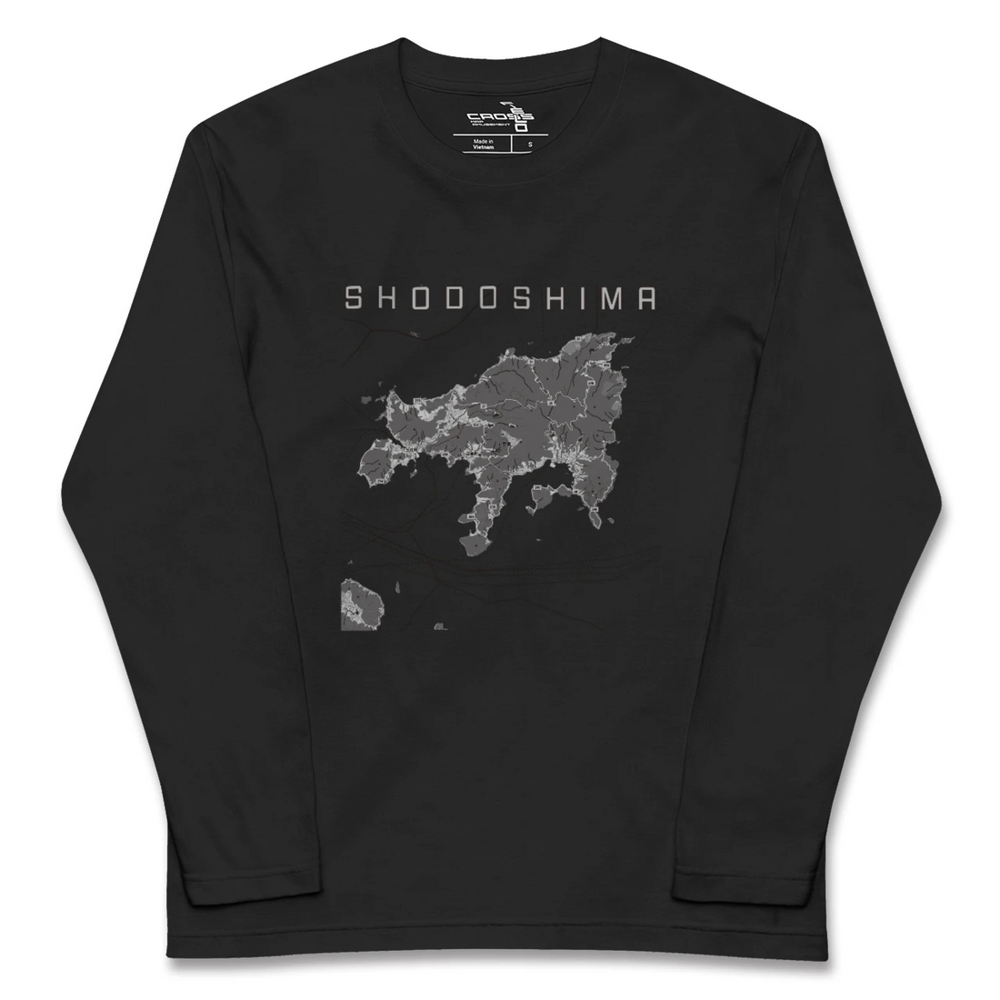 【小豆島（香川県）】地図柄ロングスリーブTシャツ