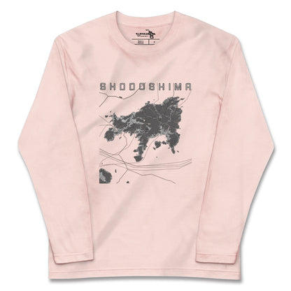 【小豆島（香川県）】地図柄ロングスリーブTシャツ