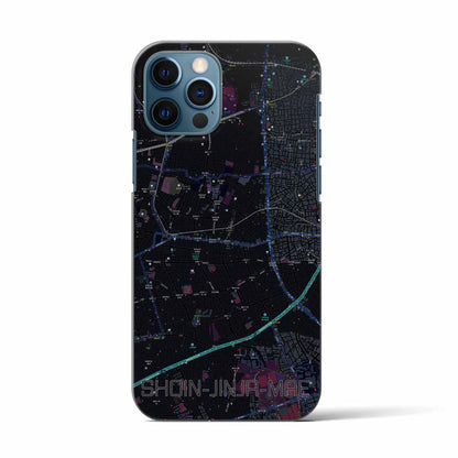 【松陰神社前（東京都）】地図柄iPhoneケース（バックカバータイプ）