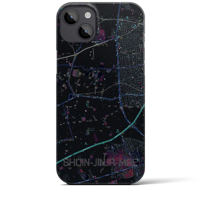 【松陰神社前（東京都）】地図柄iPhoneケース（バックカバータイプ）