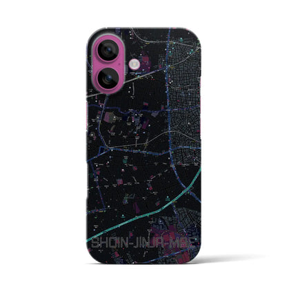 【松陰神社前（東京都）】地図柄iPhoneケース（バックカバータイプ）