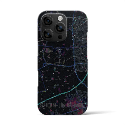 【松陰神社前（東京都）】地図柄iPhoneケース（バックカバータイプ）