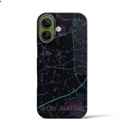 【松陰神社前（東京都）】地図柄iPhoneケース（バックカバータイプ）