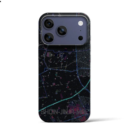 【松陰神社前（東京都）】地図柄iPhoneケース（バックカバータイプ）