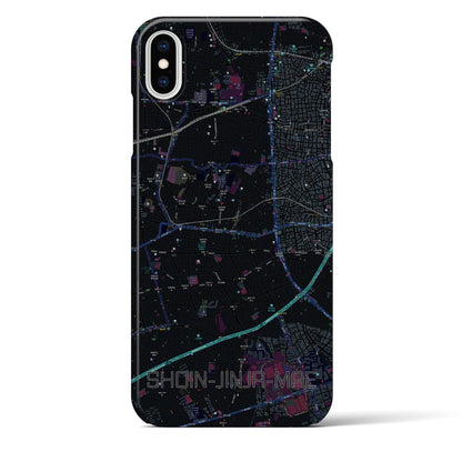 【松陰神社前（東京都）】地図柄iPhoneケース（バックカバータイプ）