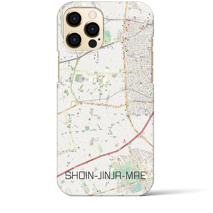 【松陰神社前（東京都）】地図柄iPhoneケース（バックカバータイプ）