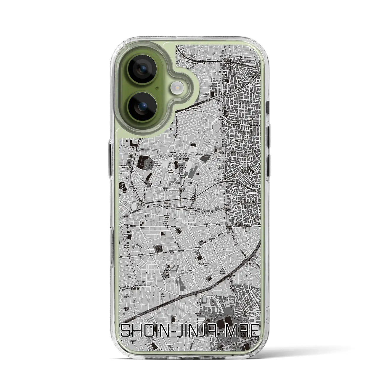 【松陰神社前（東京都）】地図柄iPhoneケース（MagSafeタイプ）