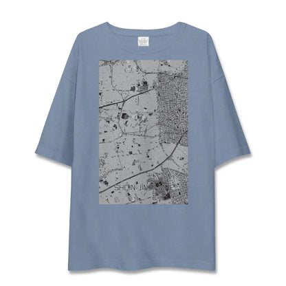 【松陰神社前（東京都）】地図柄ビッグシルエットTシャツ