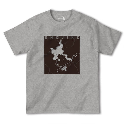 【精進湖（山梨県）】地図柄ヘビーウェイトTシャツ