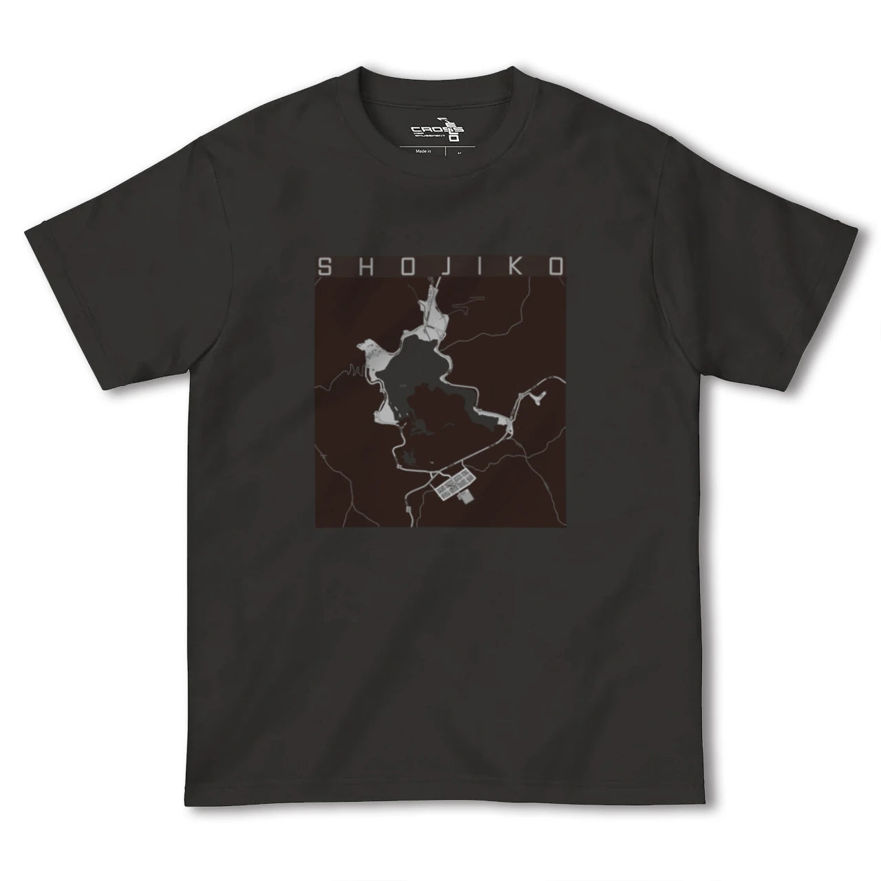 【精進湖（山梨県）】地図柄ヘビーウェイトTシャツ