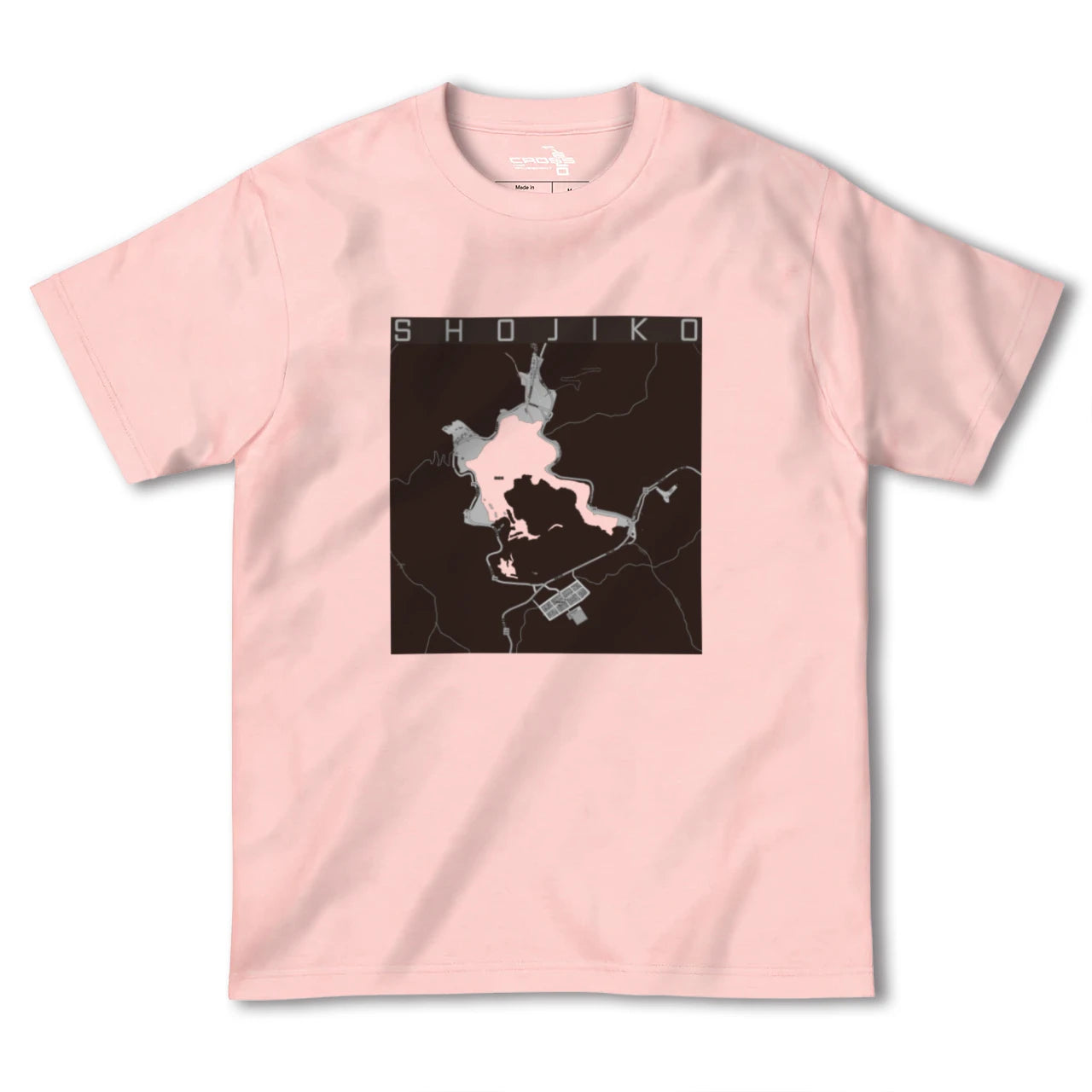 【精進湖（山梨県）】地図柄ヘビーウェイトTシャツ