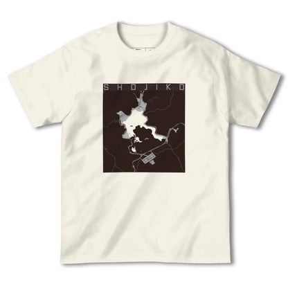 【精進湖（山梨県）】地図柄ヘビーウェイトTシャツ