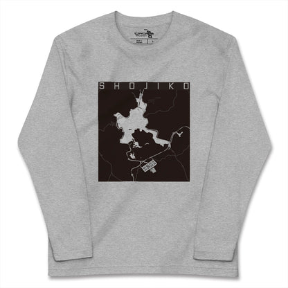 【精進湖（山梨県）】地図柄ロングスリーブTシャツ